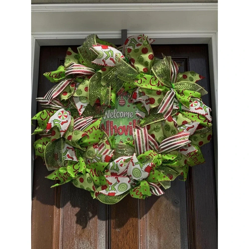Welcome to Whoville Ribbon Wreath